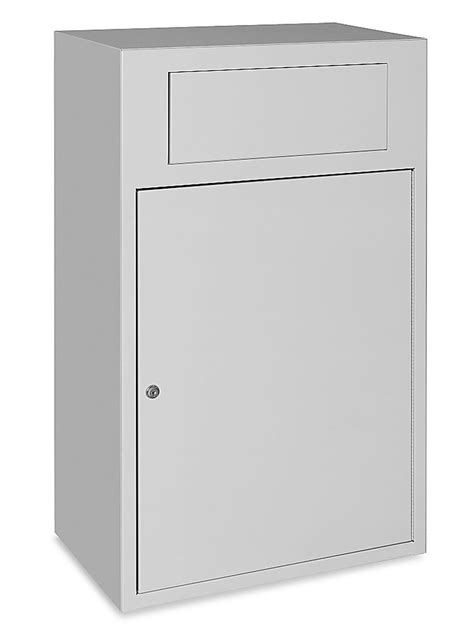 steel drop box 21 x 12 x 36 h-6305|AdirOffice Medium Wall Mounted Mailbox Drop Box, White (631 .